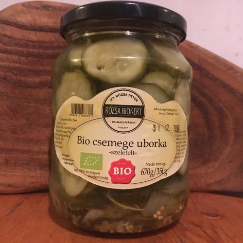 Organic Pickled Gherkins (720ml)