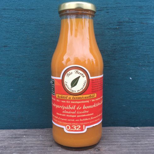 Organic Carrot Juice with Sea Buckthorn and Apples (320ml)