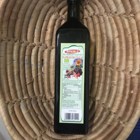 Bio Hidegen sajtolt napraforgó étolaj  (1000 ml)