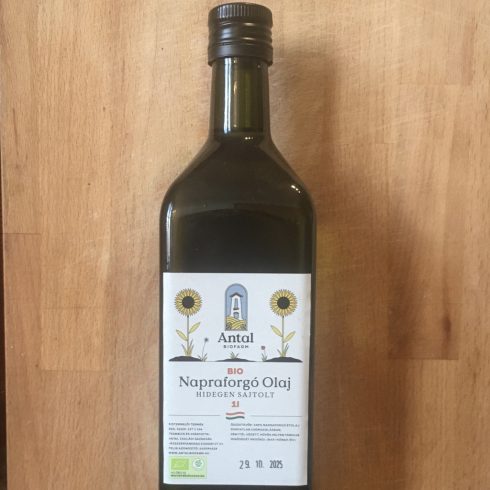 Bio Hidegen sajtolt napraforgó étolaj (A) (1000 ml)