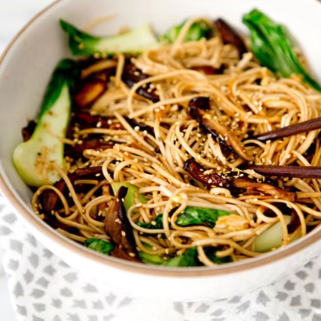 Pak choi és gomba stir-fry